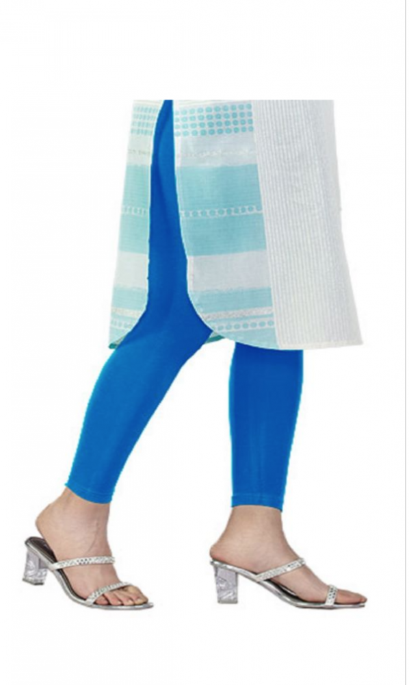 Shop Prisma Aqua Blue Ankle Leggings for Women